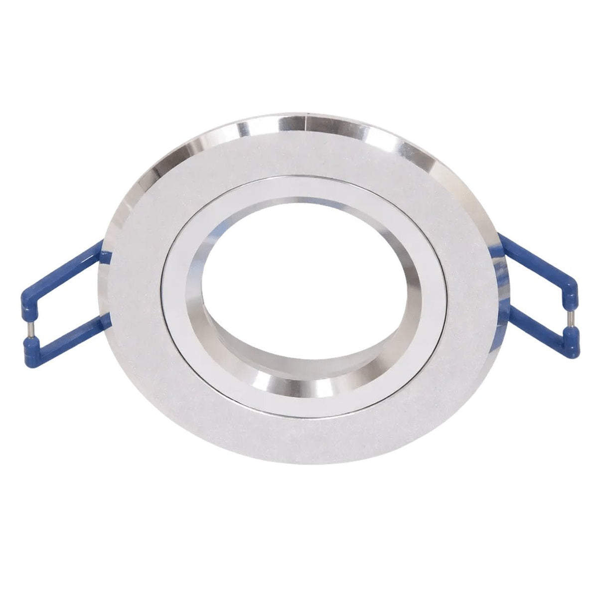 Brushed Aluminium Downlighter Recessed 12V/240V — white background