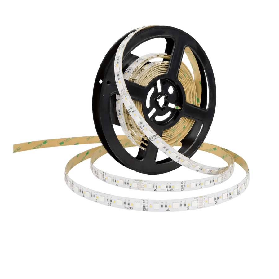 RGB + Warm White LED Strip Light - 24V 5 Year — transparent background