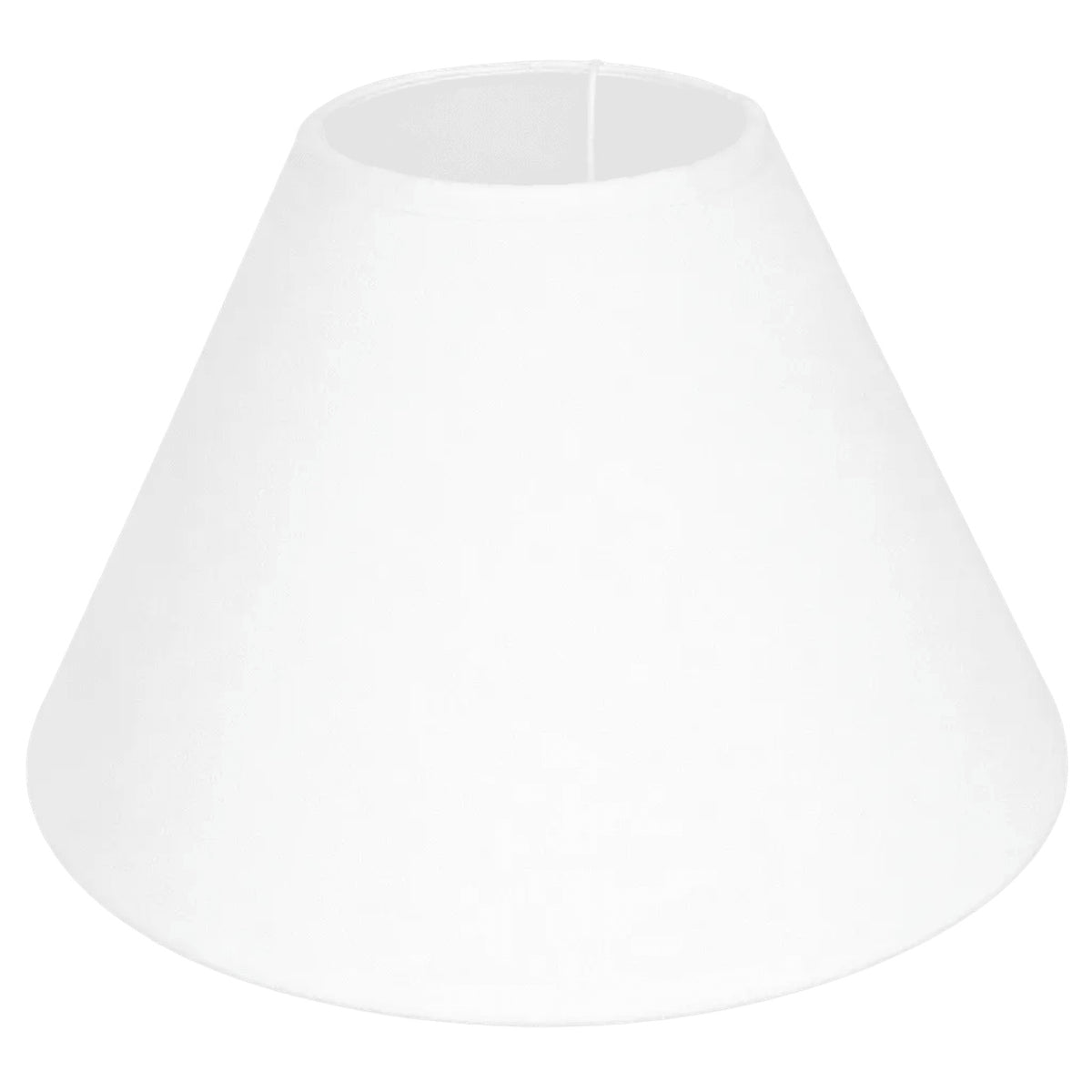 White Fabric Lamp Shade — white background