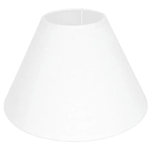 White Fabric Lamp Shade — white background