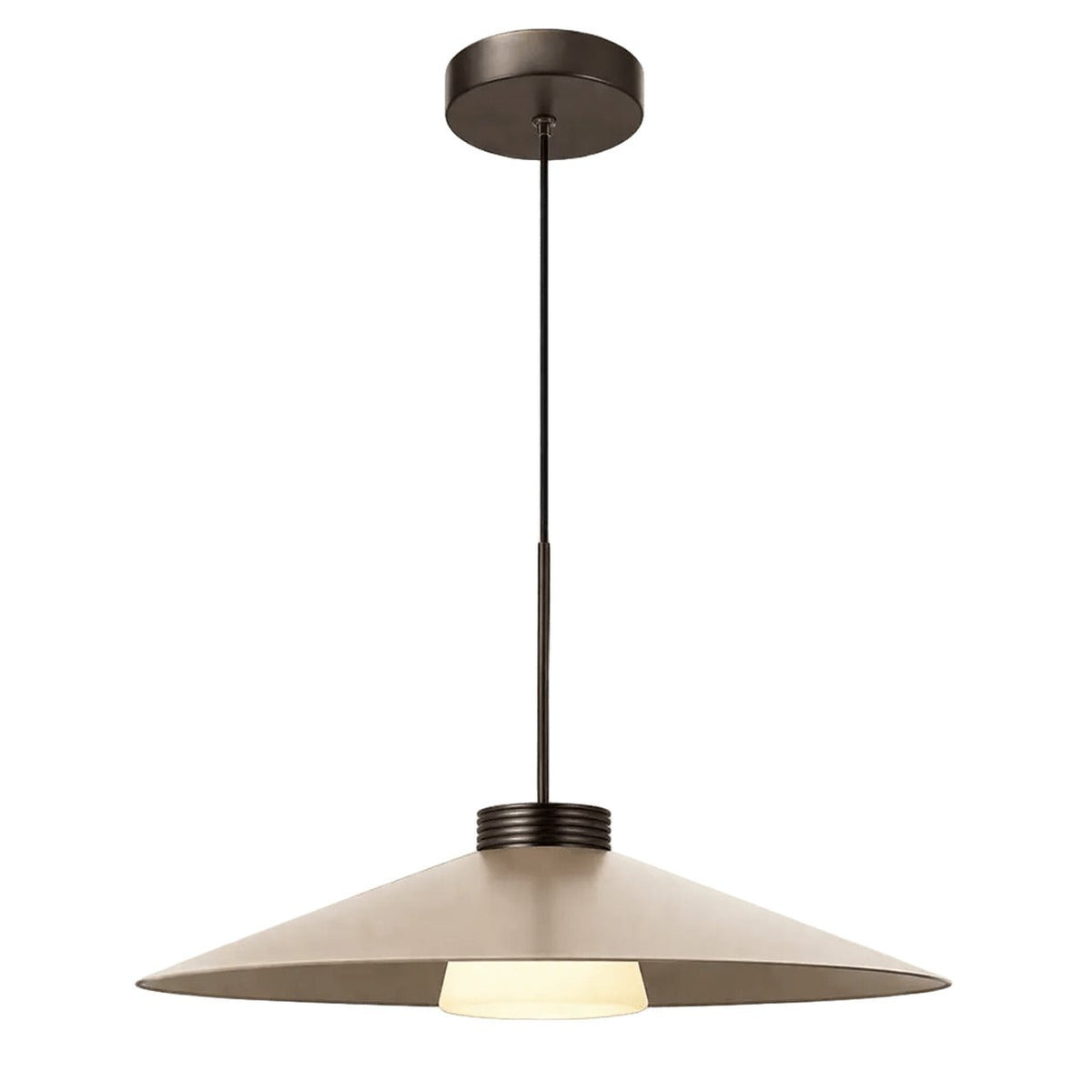 LED Nut Brown Pendant Light — white background