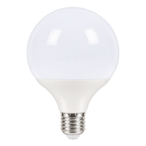 15W Dimmable Clear Globe LED Bulb – E27, 3000K Warm White - transparent background