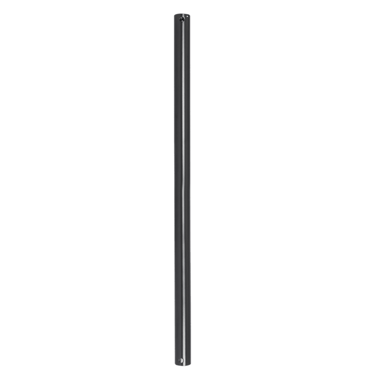 Black Metal Ceiling Fan Extension Rod - 1200mm — transparent background