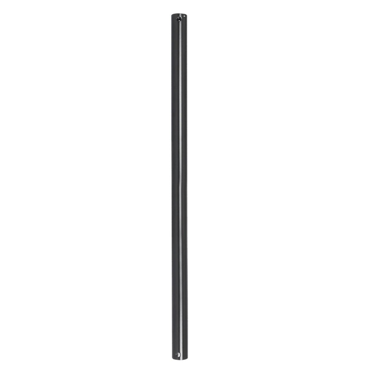 Black Metal Ceiling Fan Extension Rod - 1200mm — white background