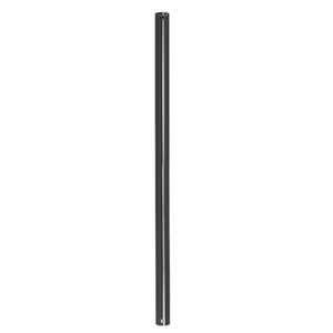 Black Metal Ceiling Fan Extension Rod - 1200mm — white background