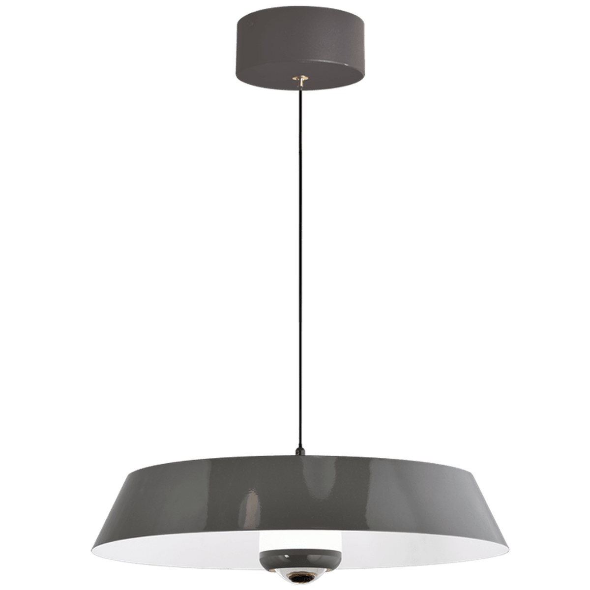 CCT Matt Grey LED Pendant Light — transparent background