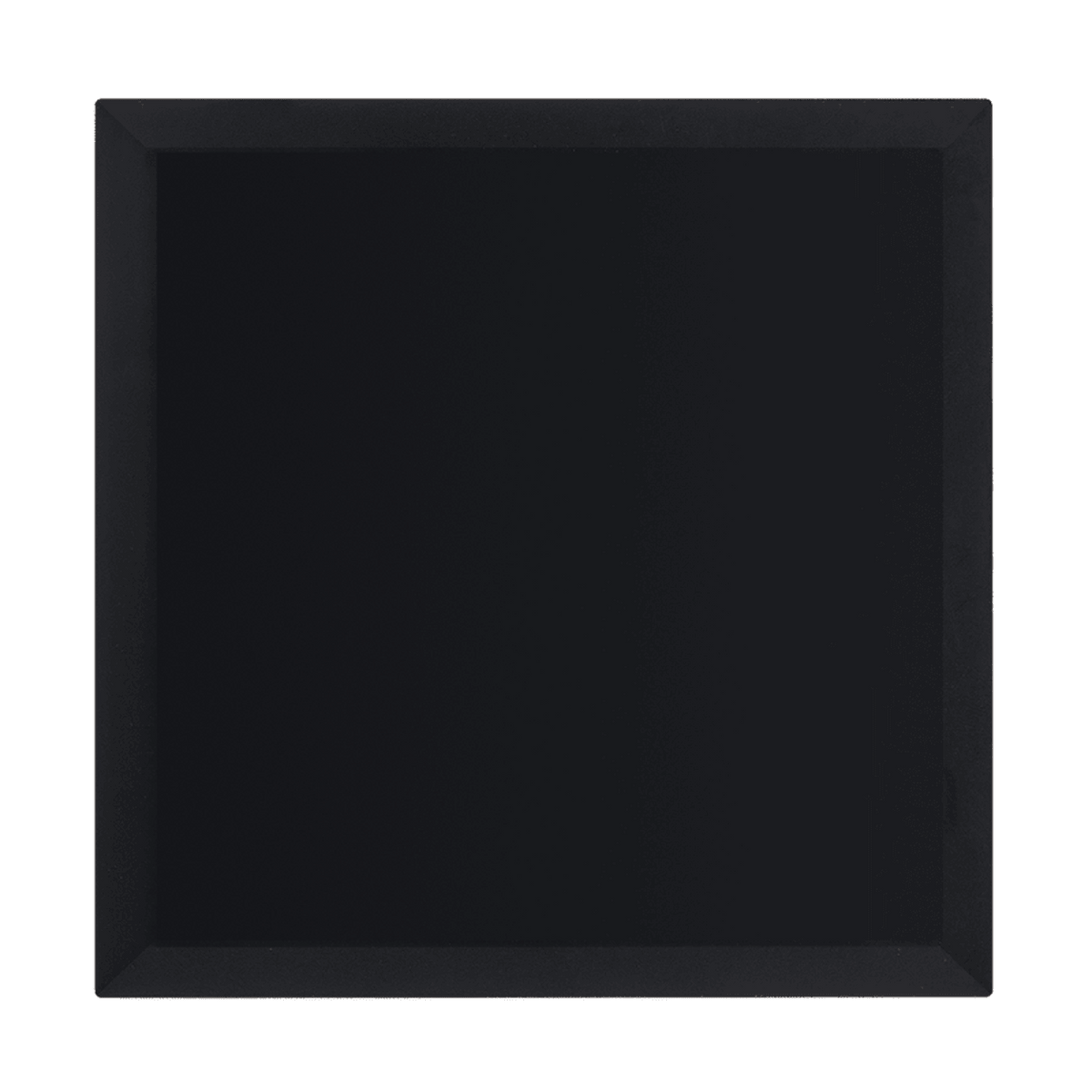 Black Modular Cover Plate 4x4 - ECP Range — transparent background