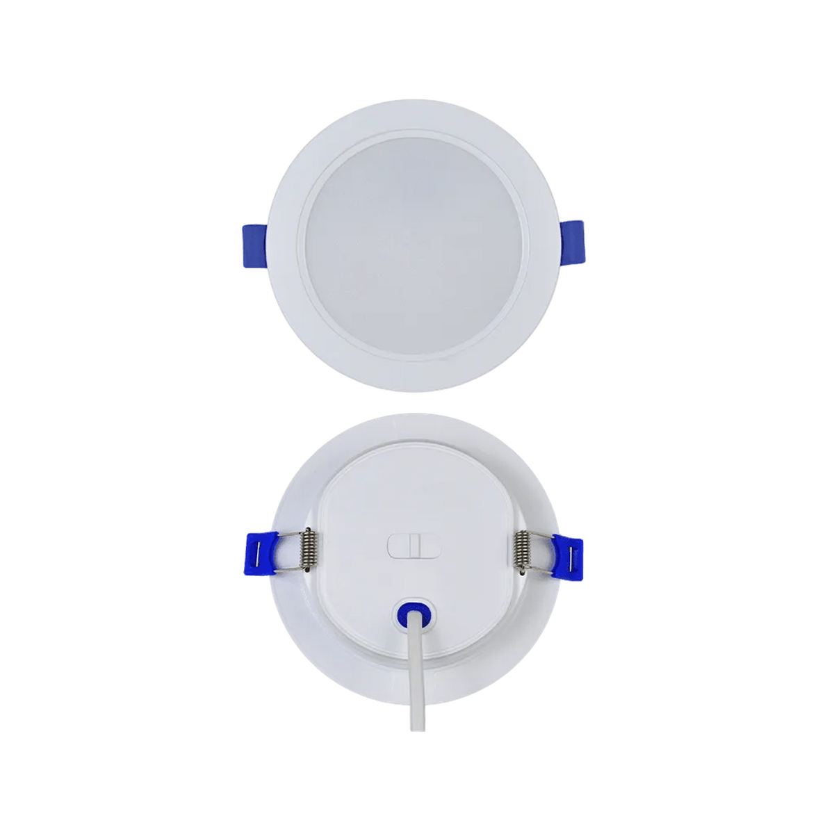 9W Luka LED Recessed Round Panel – CCT — transparent background