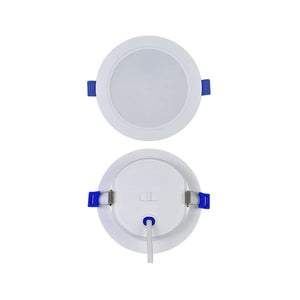 9W Luka LED Recessed Round Panel – CCT — white background