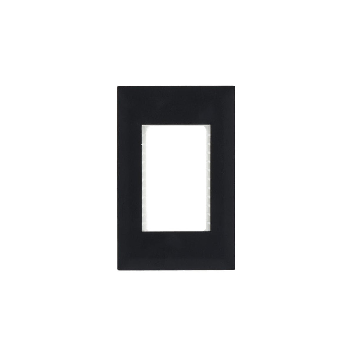 Black Triple Module Cover Plate - ECP Range — white background