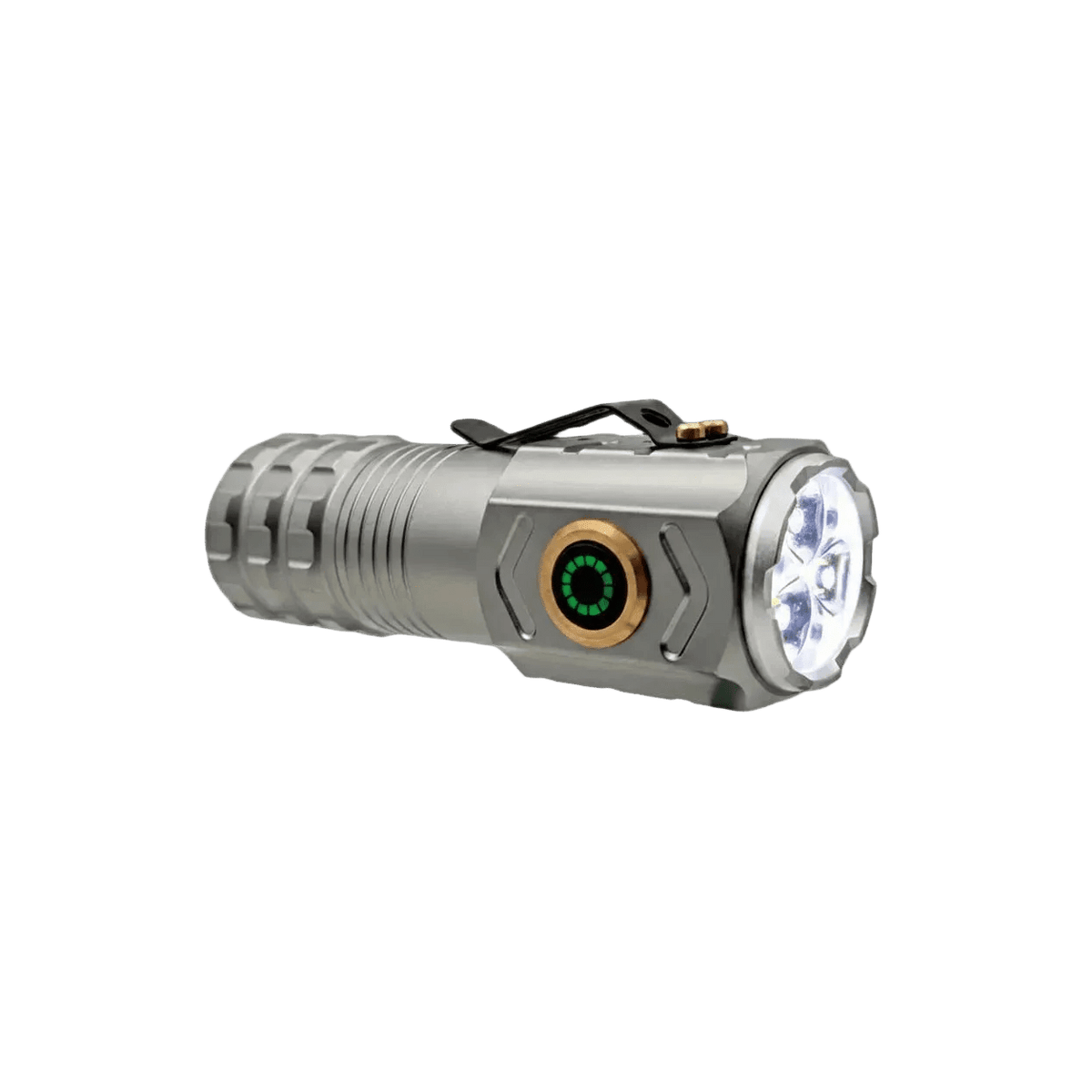 Mini High Power Flashlight, 3-LED, 2200lm — transparent background