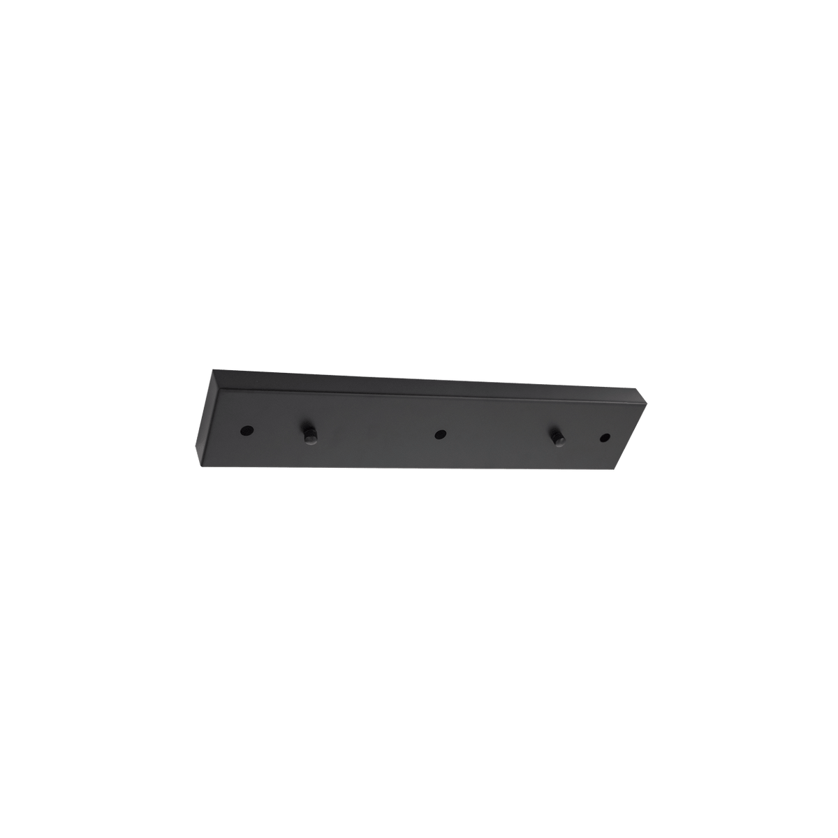 Rectangular Metal Ceiling Plate – Black — transparent background