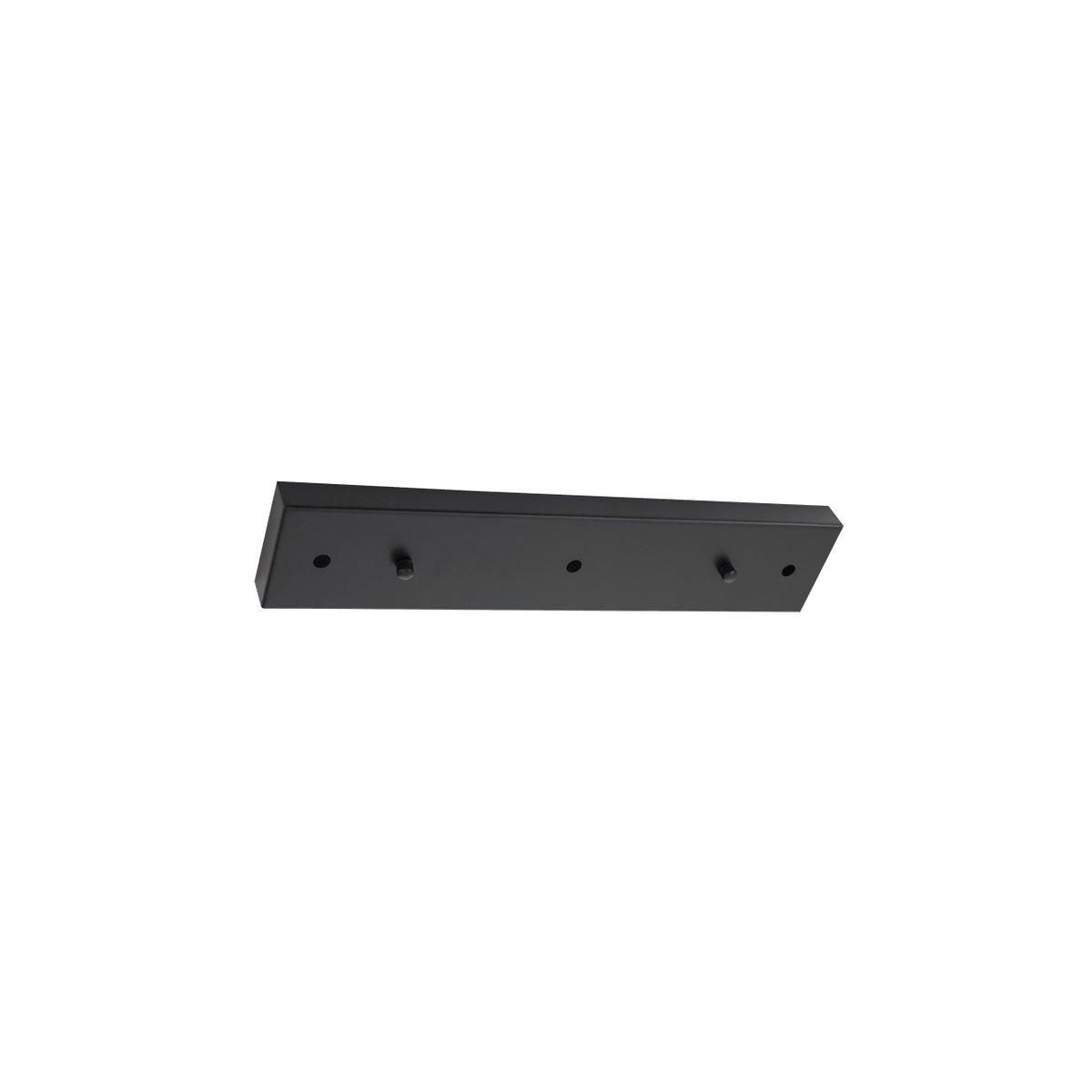 Rectangular Metal Ceiling Plate – Black — white background