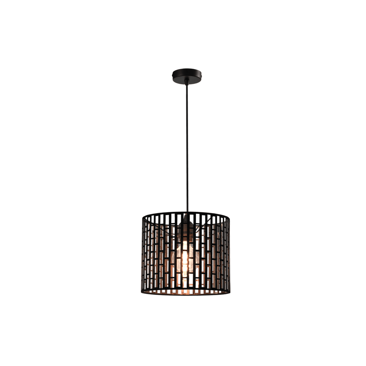 Black & Gold LED Pendant Light — transparent background