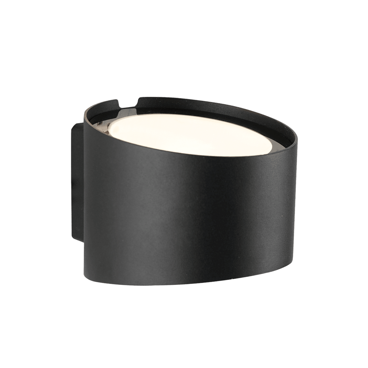 Up & Down LED Wall Light - Sandy Black CCT — transparent background