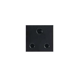 Modular Black Socket 16A RSA - ECP Range — white background