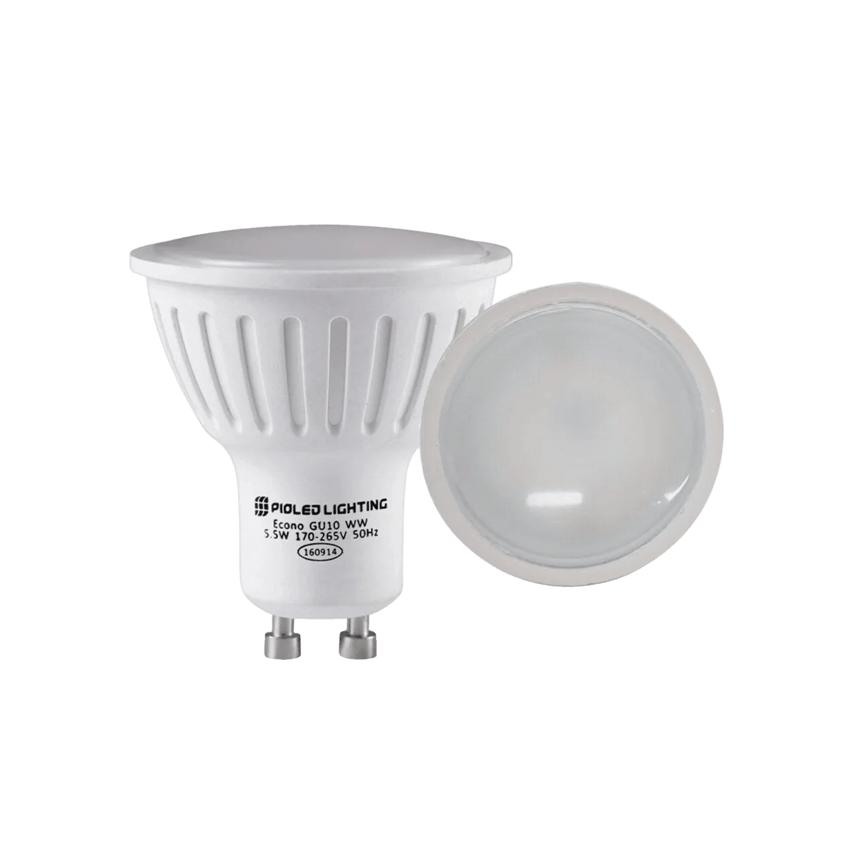 5.5W GU10 LED Downlight - Warm White - Dimmable — transparent background