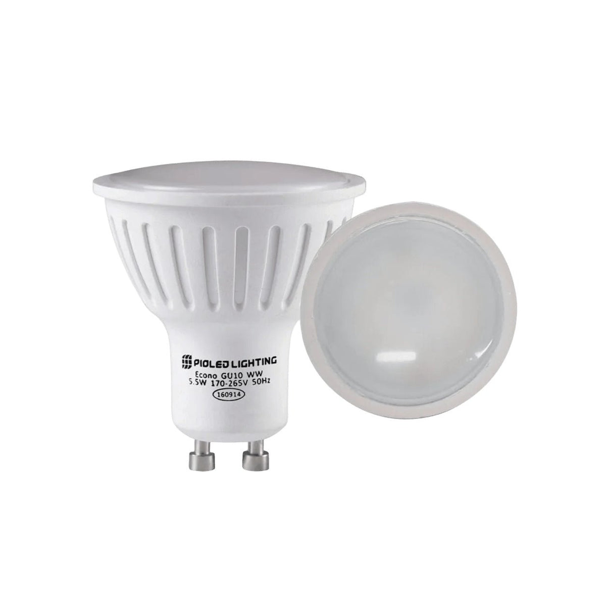 5.5W GU10 LED Downlight - Warm White - Dimmable — white background
