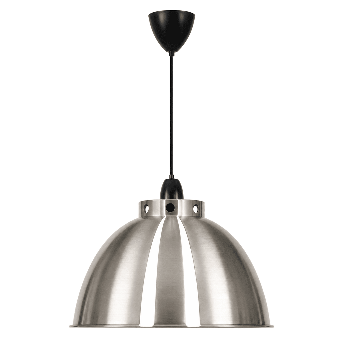 Satin Pendant Light Large Dome — transparent background