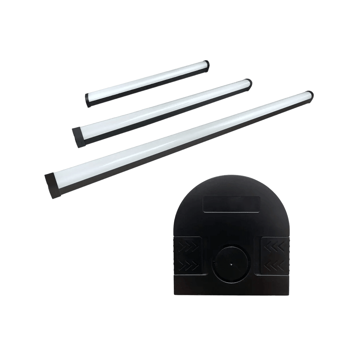 20W CCT LED Ceiling Light – Black — transparent background