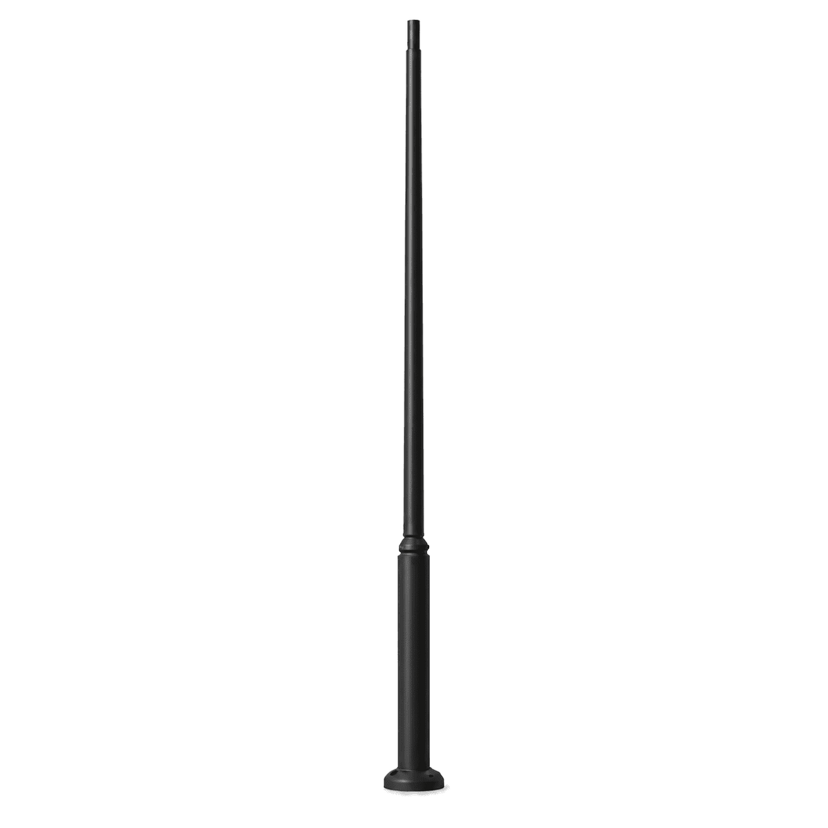 Ektor Pole – Black 3500mm IP66 Coastal Quality — transparent background