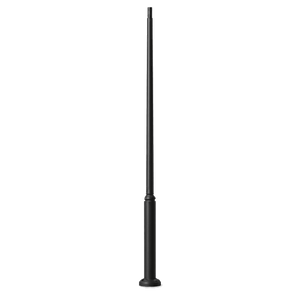 Ektor Pole – Black 3500mm IP66 Coastal Quality — transparent background
