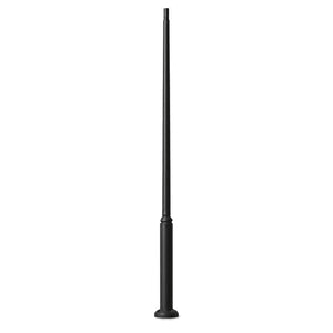 Ektor Pole – Black 3500mm IP66 Coastal Quality — white background