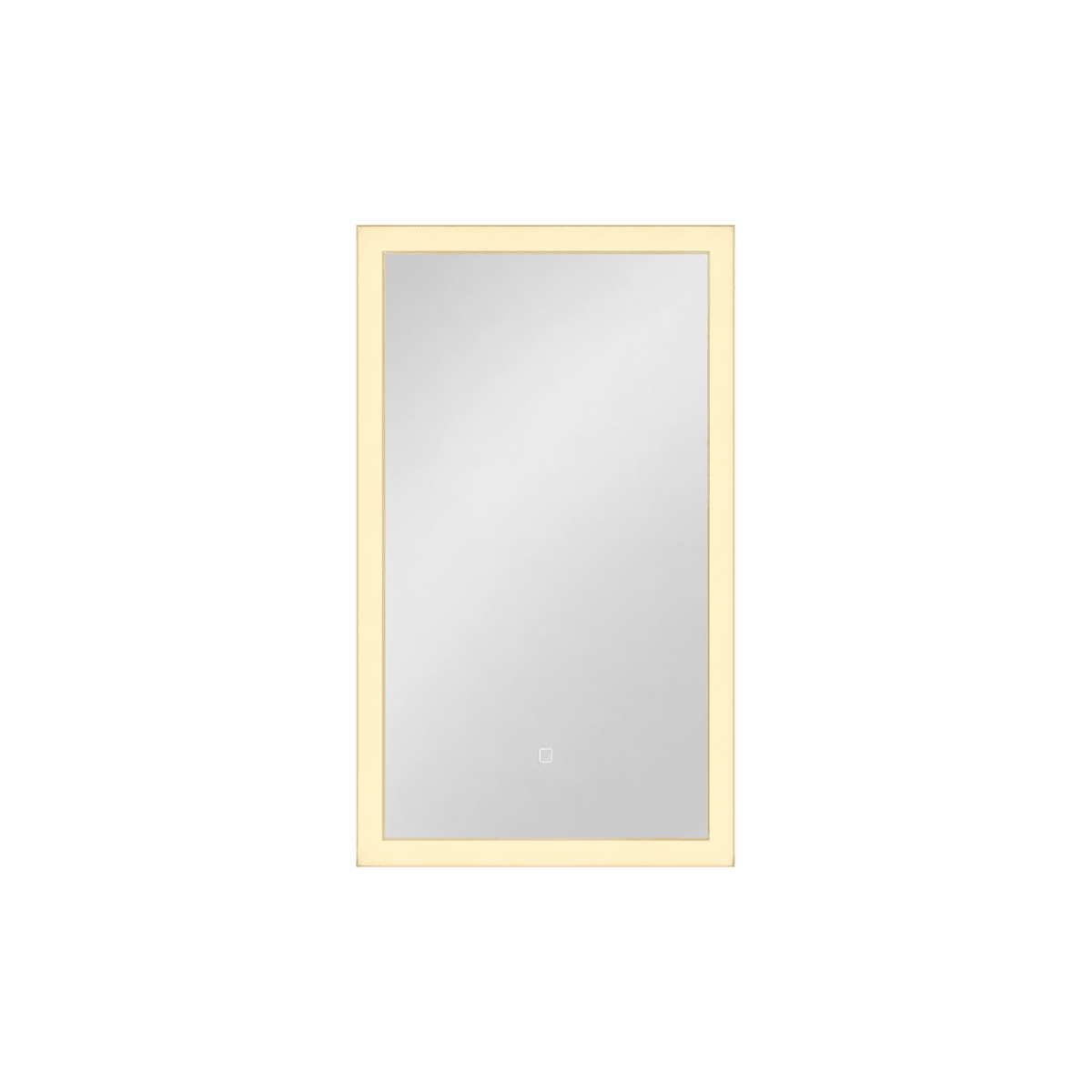 Orta Small Front-Lit LED Mirror – 500 x 700mm — transparent background