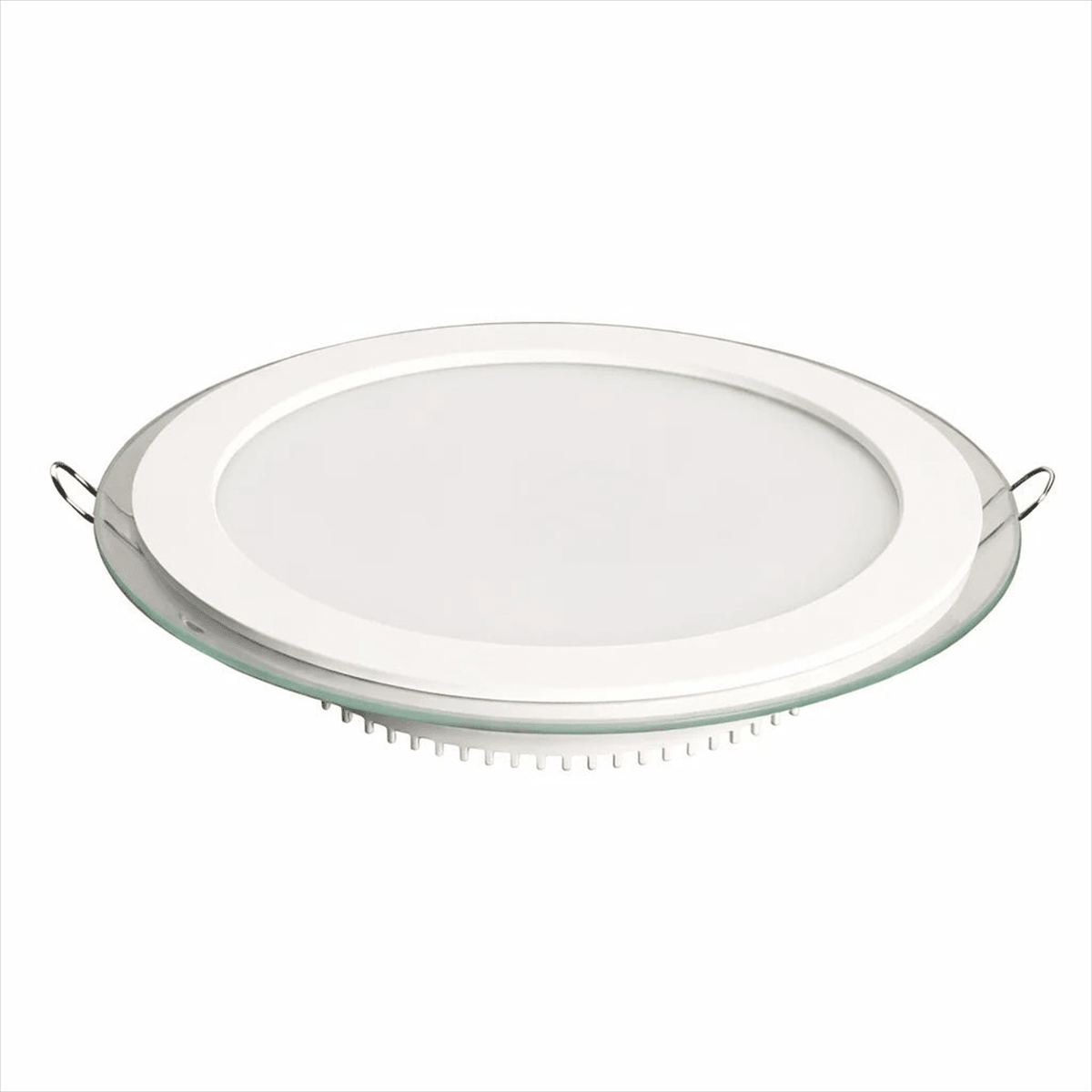 18W round recessed LED downlight - white background