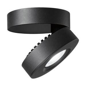 Black Giba Surface Mount Downlight 7W Daylight on white background