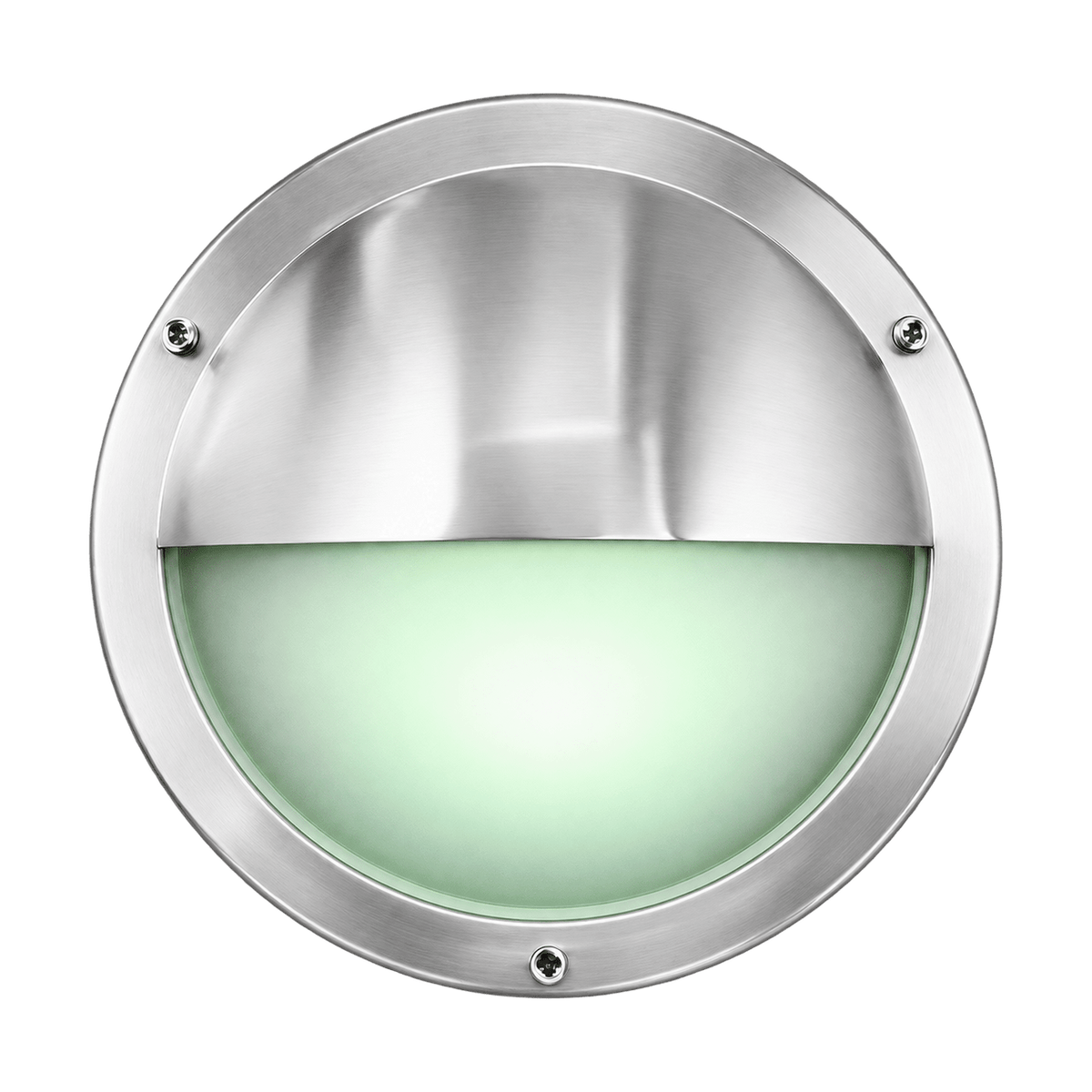 1.5W Stainless Steel Green LED Wall Marker Light on transparent background