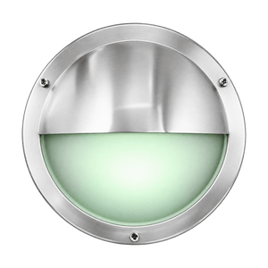 1.5W Stainless Steel Green LED Wall Marker Light on transparent background