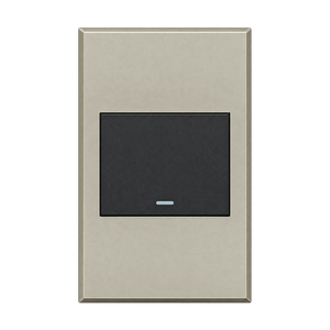 Veti 3 One-Lever One-Way Switch Graphite Titanium on transparent background