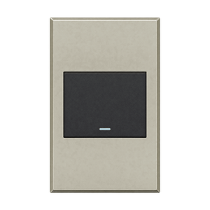 Veti 3 One-Lever One-Way Switch Graphite Titanium on white background