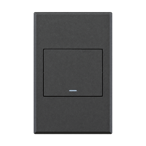 Veti 3 One-Lever Two-Way Switch Graphite on transparent background