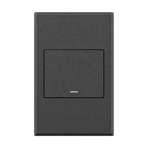 Veti 3 One-Lever Two-Way Switch Graphite on white background