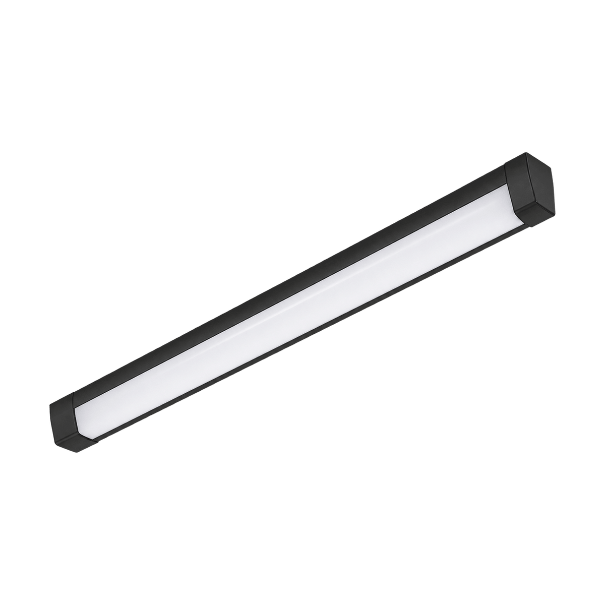 Black LED Linear Battens - 1200mm (40 Watt) — transparent background