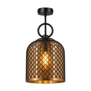 Chestnut Glass Pendant - Amber — white background