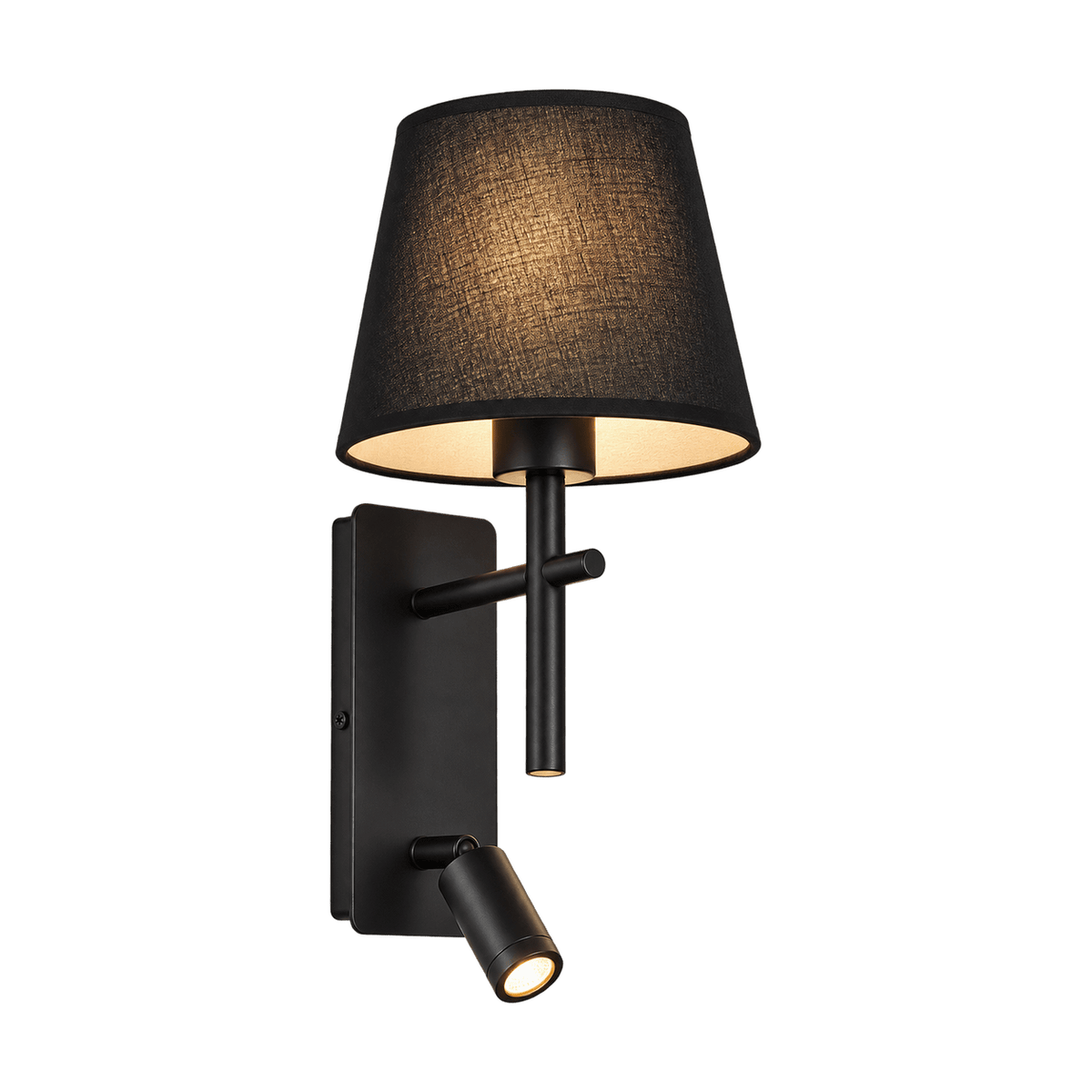 Dakota Wall Light - Black — transparent background