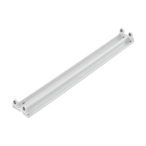 Double Open Channel LED T8 Tube Fittings - 1500mm — white background