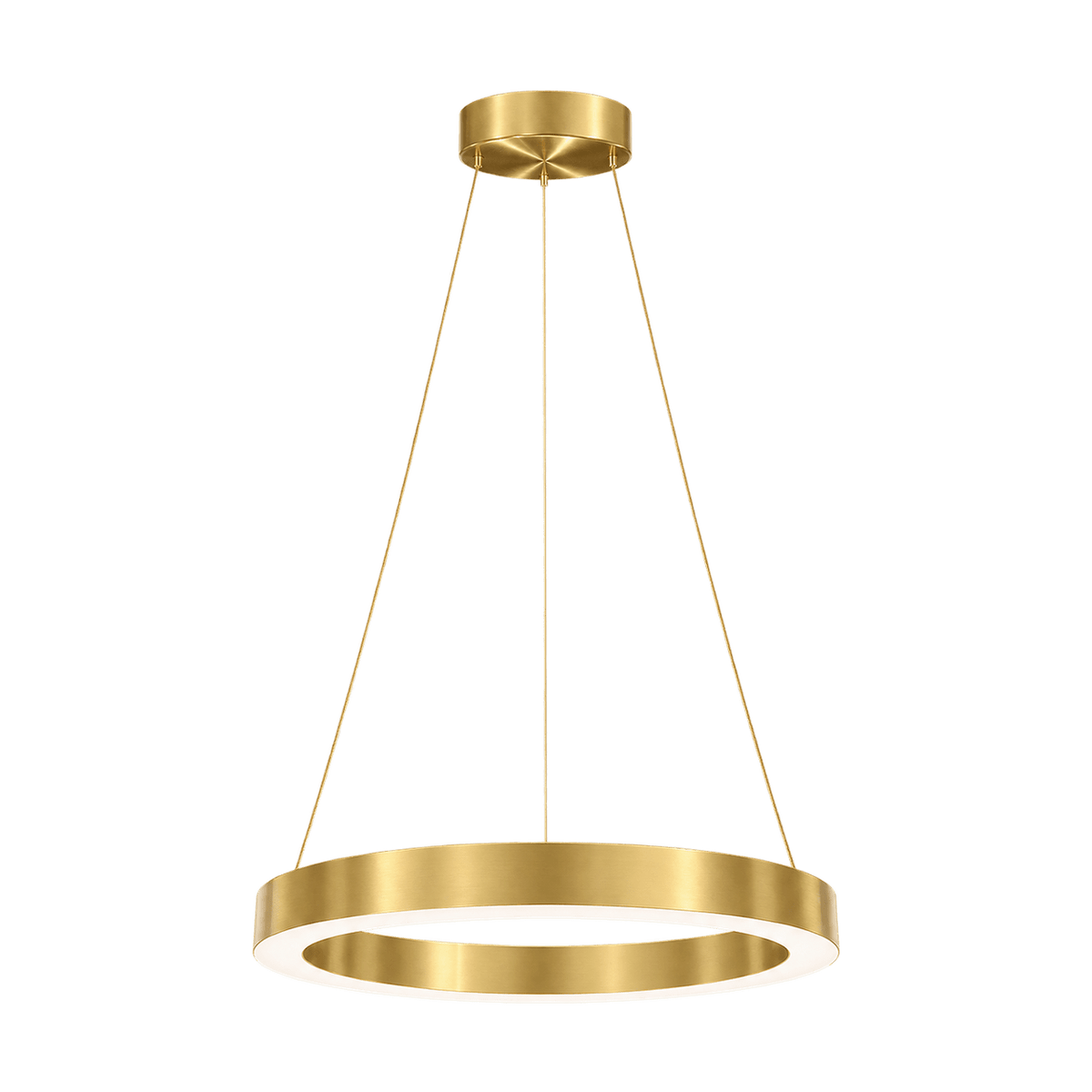 Halo Gold LED Pendant - Medium — transparent background