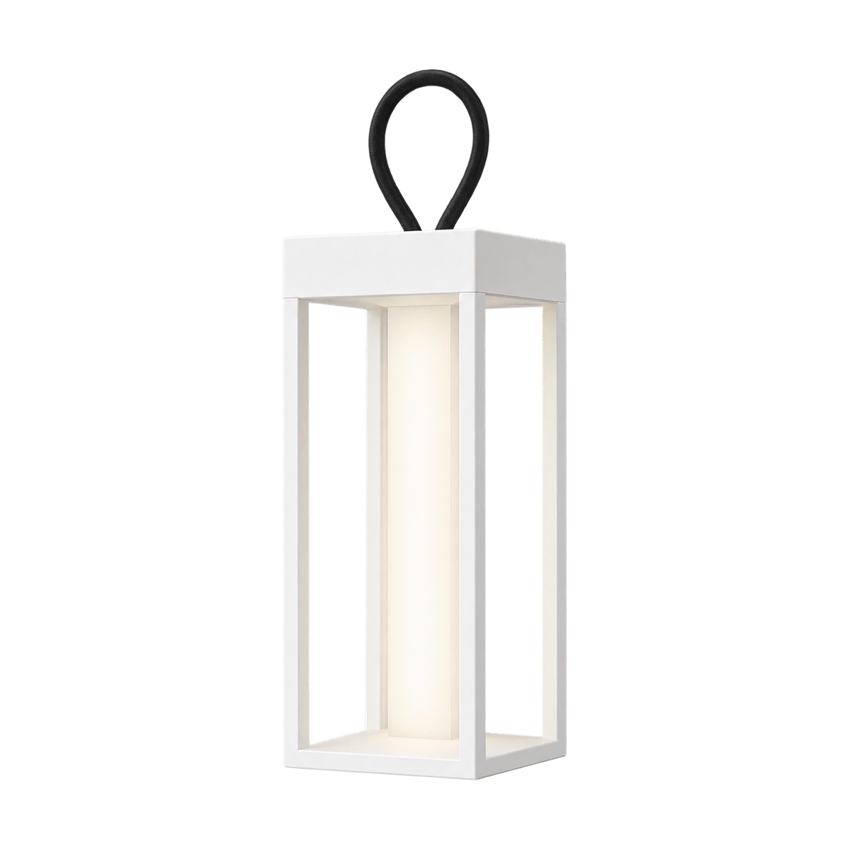 Memphis Rechargeable LED Lantern - White — transparent background