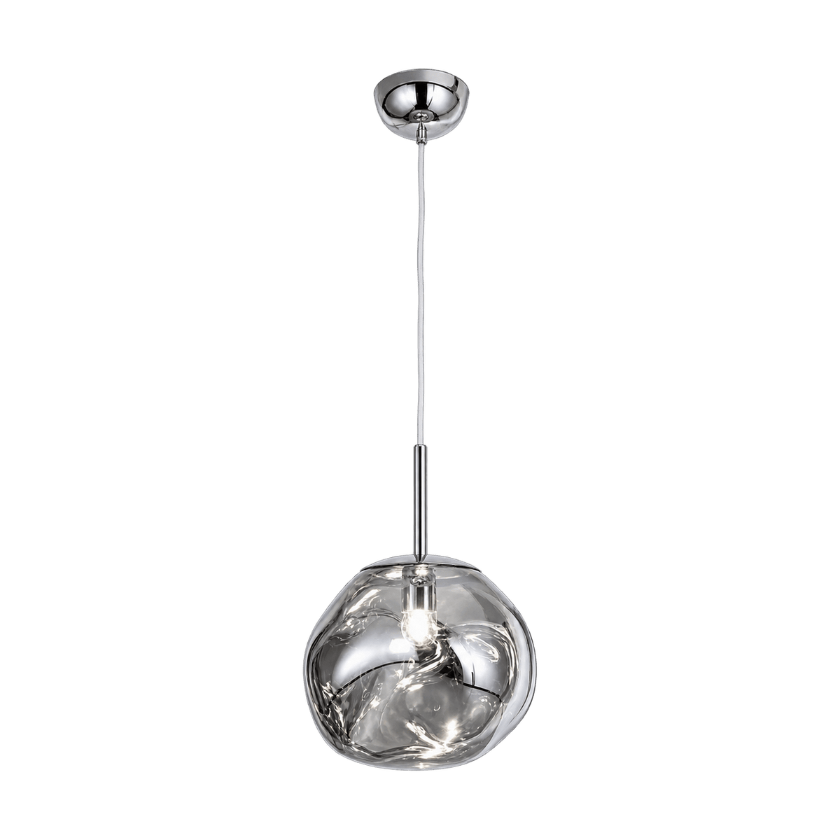 Molten Pendant Light - Chrome — transparent background