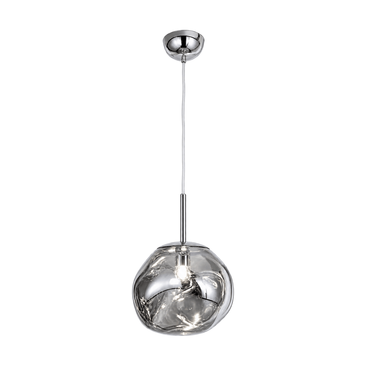 Molten Pendant Light - Chrome — white background