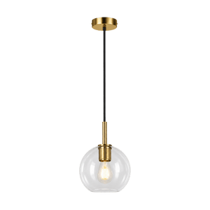 Trend Ball Glass Pendant Light - Gold product image on a transparent background
