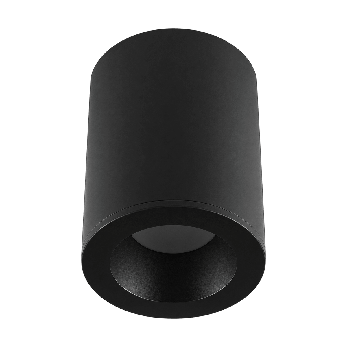 Alta IP65 Surface Mount Downlight Holder - Black product image on a transparent background