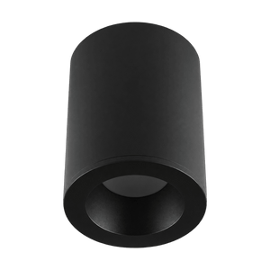 Alta IP65 Surface Mount Downlight Holder - Black product image on a transparent background