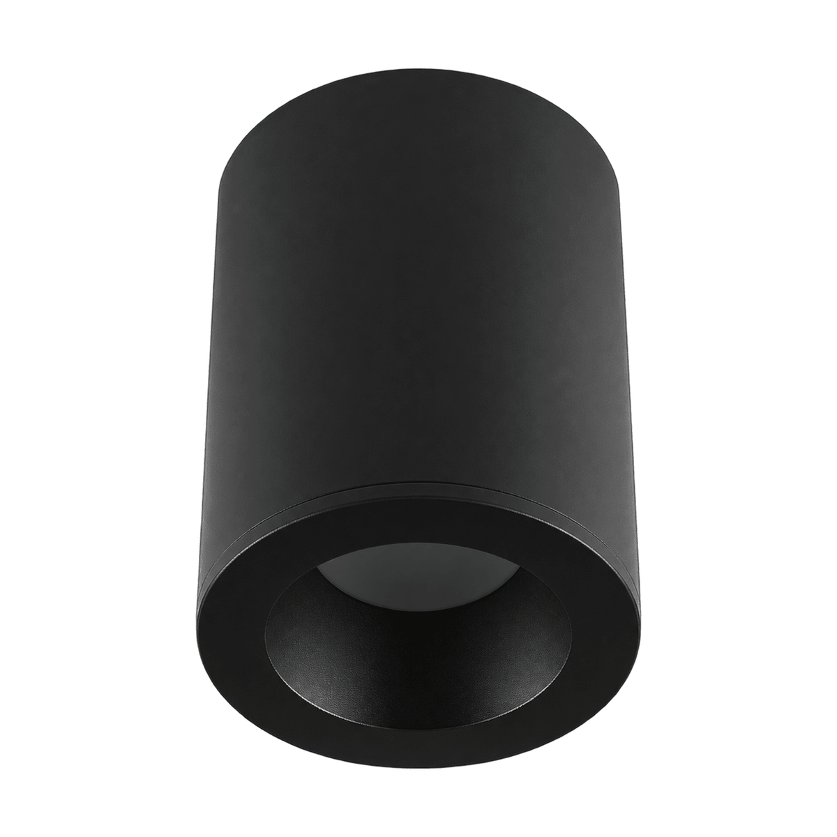 Alta IP65 Surface Mount Downlight Holder - Black product image on a white background