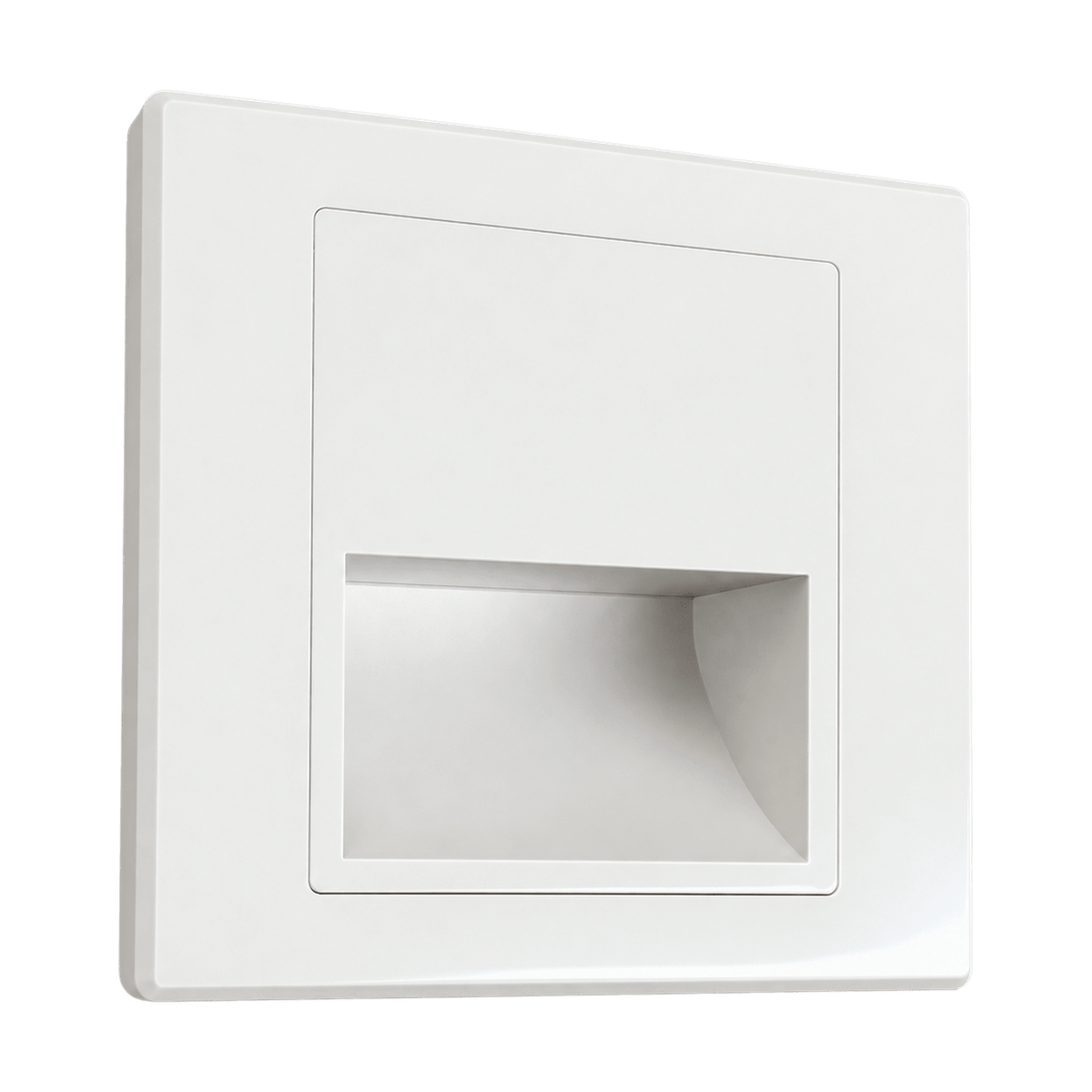 Belmont Recessed Indoor LED Step Light - White product image on a transparent background