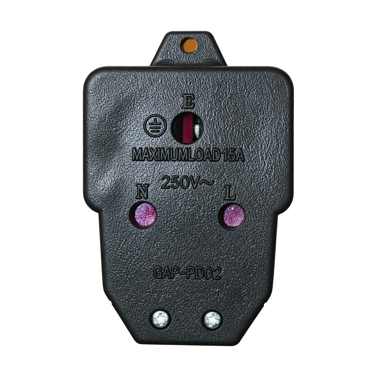 Black rubber Single / Double Janus Coupler - Double product image on a white background